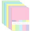 600 Sheets Colored Paper 8.5 X 11 - Color Printer Copy Paper 22lb/80gsm Double Sided Origami for DIY Art Craft,5 Pastel Colors