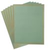 60 Pack Stationery Set Paper with Gold Border, 8.5x11 Inch, Sage-Green