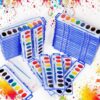 60 Pack Watercolor Paint Set Bulk – 8 Colors Washable Watercolor Paints with Brushes for Kids | Watercolor, Water Color, Acuarelas, Water Paint Set – Ideal for Classroom, Parties, Kindergarten, Art Activities.