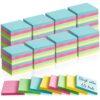 60 Pads Sticky Notes Bulk 1.5 x 2 Inch Mini Self Stick Note Small Assorted Bright Colors Paper Memo for Office School Notebook Supplies 50 Sheets/pad (Classic Color)