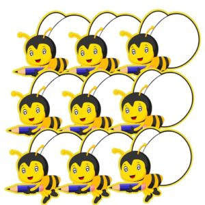 60 Pcs 3 Inch Bees Nameplates and Cut Outs Bee Theme Nametags Cutouts