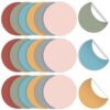 60Pcs 6in Classroom Floor Stickers Boho Large Removable Number Spot Markers Vinyl Floor Carpet Decals Line up Sitting Dots for Back to School Decor Teacher Student Elementary Kindergarten Preschool