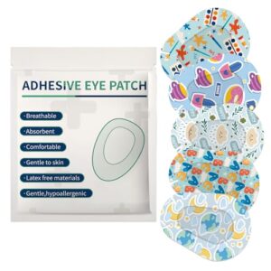60pcs Adhesive Eye Patches 5 Styles Eye Patches for Kids Teens(Style-C)