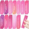60 Pcs Breast Cancer Awareness Anxiety Sensory Stickers Bulk Pink Calming Strips Textured Sensory Strip Stickers with Inspirational Quotes for Adults Women Relief