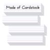 60Pcs Colored Sentence Strips for Teacher Supplies, 3” x 12” Ruled Word Learning Strips for Writing Words (White)
