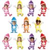 60Pcs Crayon Photo Cutouts Ornament Crayons Bulletin Board Decoration Set Crayon DIY Photo Crafts Crayons Paper Cutout Colorful Name Tags for Back to School Wall Door Preschool Party Favor Supply