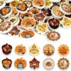 60 Pcs Fall Gifts Erasers Bulk, Maple Leaf Pumpkin Acorn Erasers