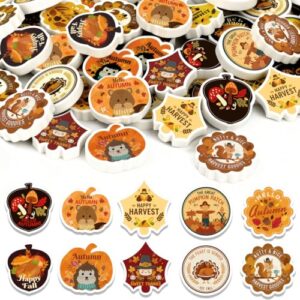 60 Pcs Fall Gifts Erasers Bulk, Maple Leaf Pumpkin Acorn Erasers