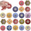 60 Pcs Mini Fidget Spinners for Party Favors, Fidget Toys Bulk for Classroom Prizes, Easter Basket Stuffers, Kids Adults Stress Relief Sensory Toys Christmas Valentine Gifts