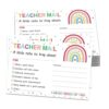 60 Pcs Teacher Mail Notes to Parents, Classroom Good Behavior Incentive Cards Happy Notes Mail Postcards 4" x 6" Positive Motivational Cards for Preschool Kindergarten Elementary School