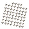 60Pcs Thickened Metal Document Clips 22Mm Long Tail Metal Hinge Clip for School Offices Files Paper Bills Receipt Organization Ergonomic Spring Clamp for Offices