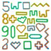 60 Pcs Wacky Tracks Snap Click Toys for Party Favors, Snake Puzzles Fidget Bulk Toys for School Classroom Prize, Goodie Bag Stocking Stuffers, Christmas Easter Thanksgiving Gifts for Kids Students