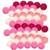 60 Pcs Wool Felt Balls for Crafts, 0.8 in / 2 cm Colorful Pom Pom Balls for DIY Projects, Includes Red, Pink, White, for Home Decoration, Toys, Laundry Drying, and Handmade Decor