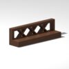 60 Piece Fence 1x4x1 Lattice, Brown, Compatible with Lego Parts 3633
