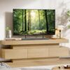60" TV Stand for 65 Inch TV, Mid Century Modern Entertainment Center