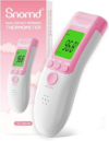 Digital Non-Contact Infrared Forehead Thermometer for Adults, Kids, and Baby, 3-in-1 Medical Grade Thermometer with Fever Indicator, Instant Reading, Backlit LCD Display