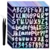 616 Pcs Glitter Letter Stickers, 8 Sheets Vinyl Alphabet Stickers