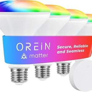 Matter BR30 Smart Light Bulbs 4 Pack