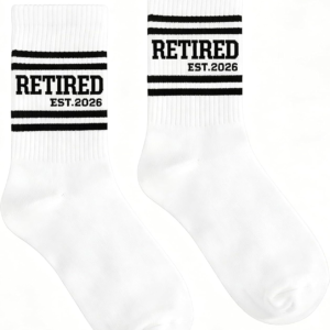 Gifts for Dad and Mom Socks – Funny Black White Cotton Crew Socks, Anniversary Birthday Gifts for New Parents