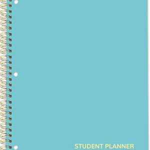 Student Planner 2026-2027 Monthly & Weekly School Planner 2026-2027 Student Planners Academic Year for Middle and High School, Aug 2026 – Jun 2027, 8.2″ x 10.7″, Academic Planners with Stickers & 3-Hole Punched – Blue
