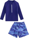 Boys Rash Guard Swimsuits 2 Piece Swim Set