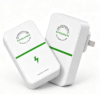 2 Pack Power Box Device US Plug,Plug-and-Play, Surge Protector for Home Appliances, Flame-Retardant Shell & Overheat Auto Automatic Stable Voltage Regulator for Home Office