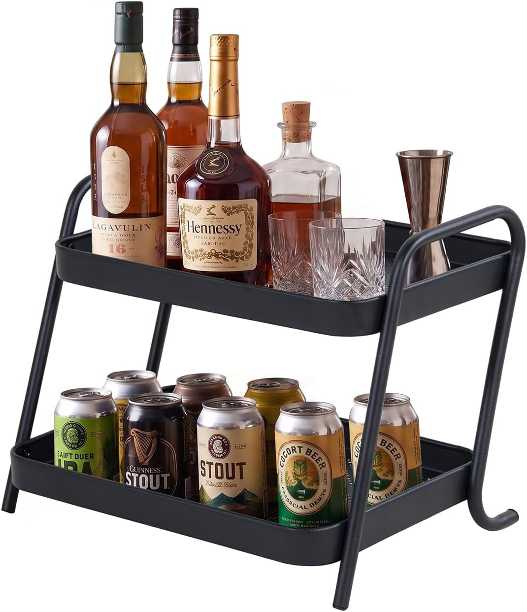 NobleForm 2-Tier Desk Organizer Multifunctional Storage Shelves for Office, Dresser, Kitchen, Stylish Organizer for Cosmetics, Office Supplies, Food, Compact, Durable, Space-Saving Design for Women