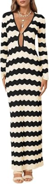 SAODIMALLSU Womens Crochet Summer Maxi Dress