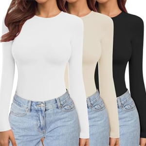 EKOUAER 3 Pack Long Sleeve Shirts