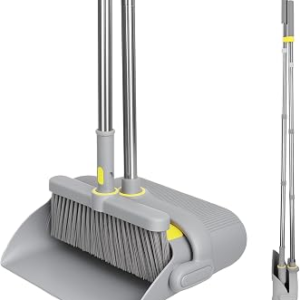 VACFAM Upgrade Broom and Dustpan Set