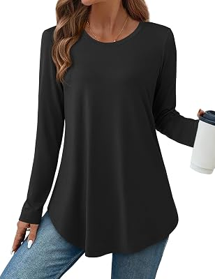JUSTFASHIONNOW Long Sleeve Tunic Tops
