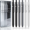 Gel Pens 6 Pcs 0.5mm Fine Point Black Ink Pen