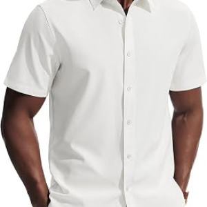 PJ PAUL JONES Mens Short Sleeve Button Down Shirts