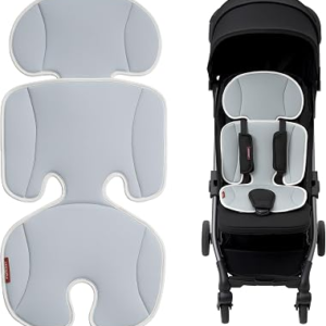 Momcozy Stroller Cooling Pad | Detachable 2-Piece Cooling Cushion | Universal Soft Cooler Pad, Breathable & Adjustable Car Seat Liner | Fits Strollers, Car Seat, Swing, High Chair, Bassinet