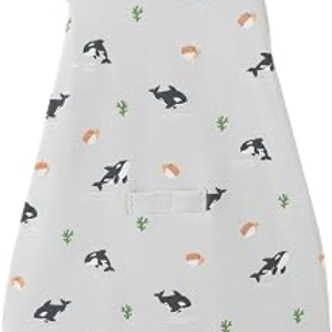 AnZai Merino Wool & Organic Cotton Sleep Sack for 2-24 Months – 2 Way Zipper Adjustable Sleeping Bag, Year Round