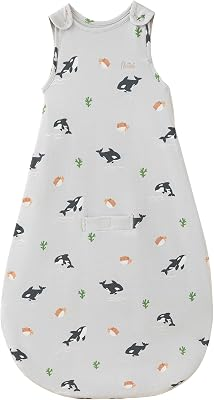 AnZai Merino Wool & Organic Cotton Sleep Sack for 2-24 Months - 2 Way Zipper Adjustable Sleeping Bag, Year Round
