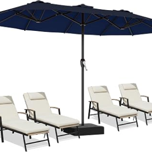 ARESHARK 15Ft Rectangular Patio Umbrellas