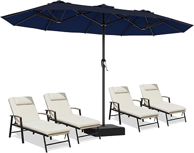 ARESHARK 15Ft Rectangular Patio Umbrellas