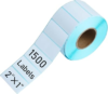 Direct Thermal Labels 2×1 Inch 1500 White Label per Roll for Barcode, Shipping Address Printing High-Capacity Adhesive Smudge-Resistant Inventory Stickers(1500, 2 * 1)