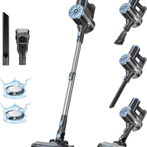 VIPSUN Cordless Vacuum Cleaner with Self-Standing, LED Screen Stick Vacuum Cleaners for Home, Lightweight Powerful Suction Vacuum, 6-in-1 Rechargeable Vacuum for Carpets, Pet Hair, Hardwood Floors