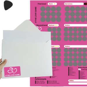 GUCOOKTIN Scratch Off Poster,104 Date Night Ideas, Date Night Scratch Off Cards,Perfect Addition And Decoration For The Bedroom Great Idea For Any Couple.(Pink)