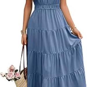 ECOWISH Womens Summer Maxi Dress