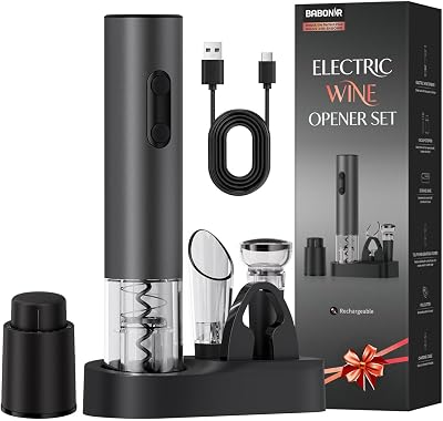 BABONIR Electric Wine Opener Rechargeable