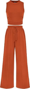 PRETTYGARDEN 2 Piece Travel Sets for Women Summer Casual