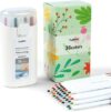 TIJOPOP Mechanical Colored Pencils,3.0mm 36-Color Erasable Mechanical Pencil Set with Sharpener and case,Ideal for Writing,Drawing and Painting Supplies