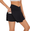 BPBTTI Womens 1 Or 2 Pack Crossover Tennis Skirt