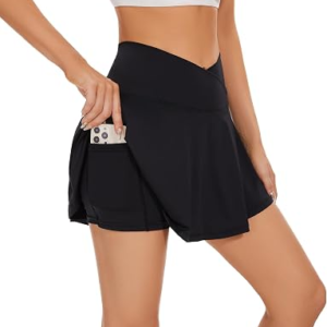 BPBTTI Womens 1 Or 2 Pack Crossover Tennis Skirt