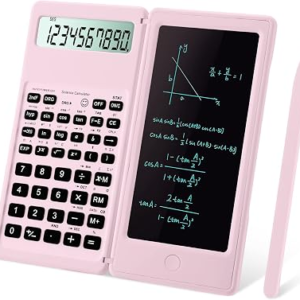 Scientific Calculators,IPepul Multi-Functional Pink Kawaii Calculator with Algebra, Trigonometry, and Calculus, Suitable for Students, Teachers, &Business Professionals, Lead for School Supplies（Pink