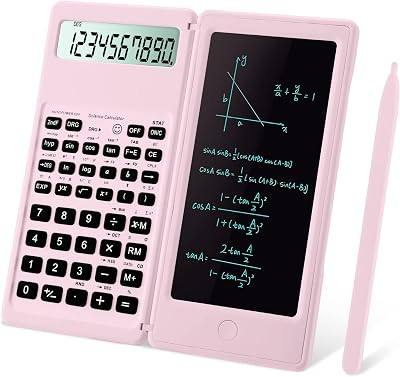 Scientific Calculators,IPepul Multi-Functional Pink Kawaii Calculator with Algebra, Trigonometry, and Calculus, Suitable for Students, Teachers, &Business Professionals, Lead for School Supplies(Pink