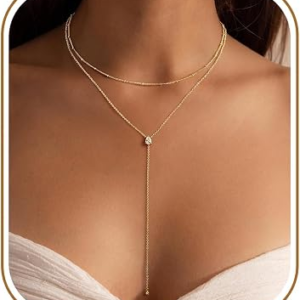 Ursteel Gold Long Necklace